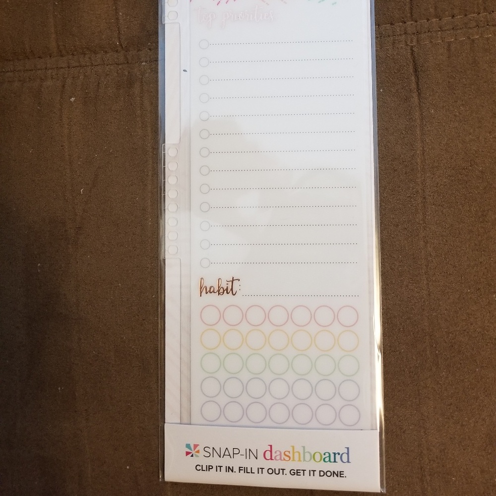Erin Condren Snap in Dashboard